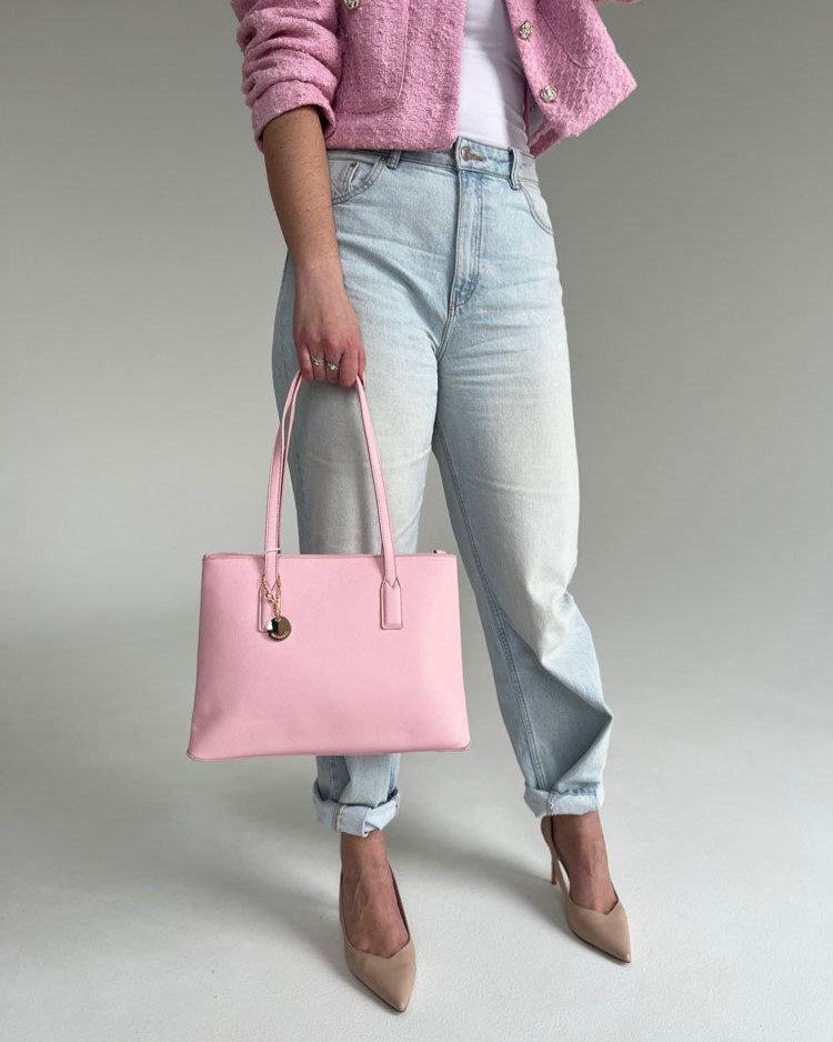 Ružová kabelka na rameno J8813-pink