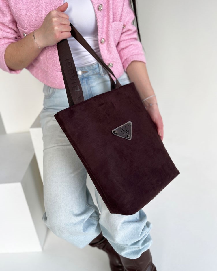 Čokoládová kabelka na rameno Laura Biaggi DX-KB-168-chocoZAM