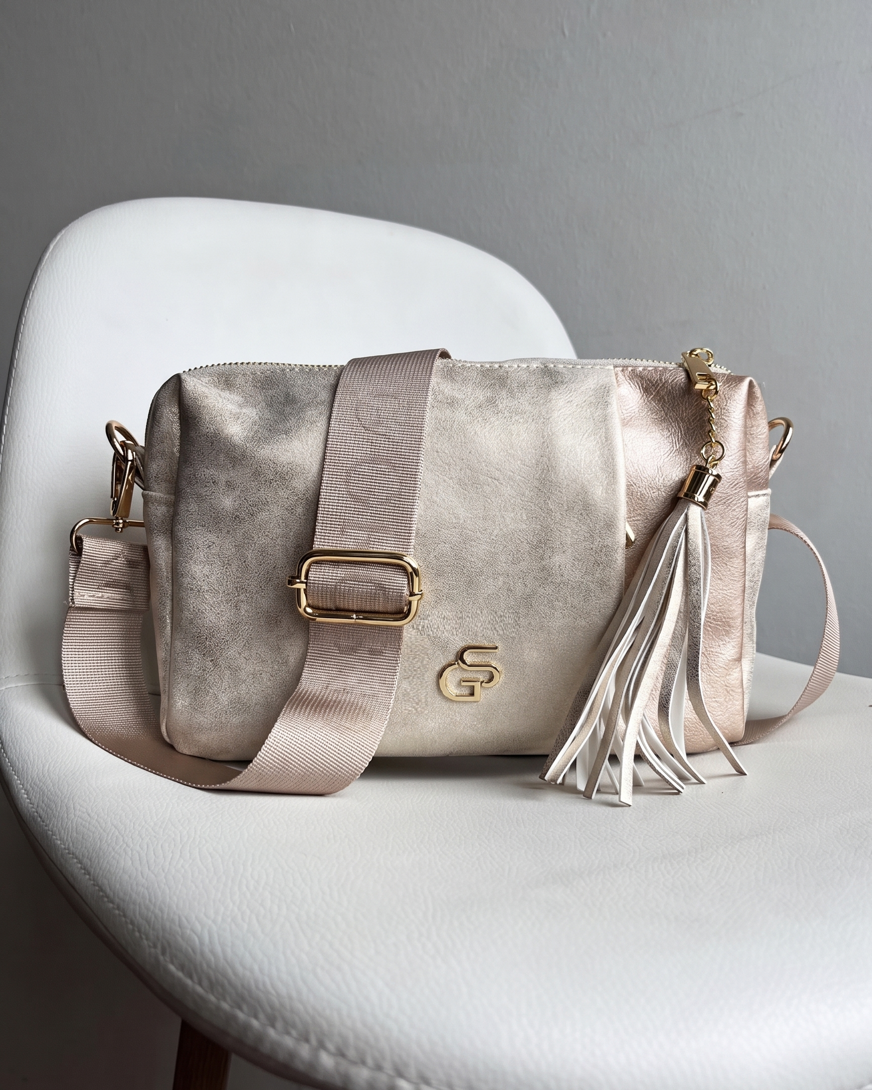 Zlatá crossbody kabelka GROSSO GS-3171-gold