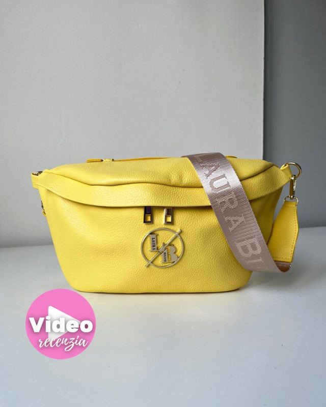 Žltá crossbody kapsička Laura Biaggi DX-JS-182-yellow