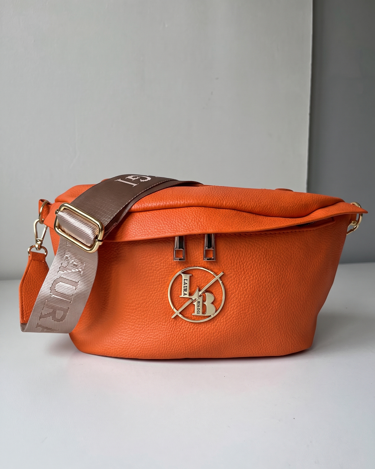 Oranžová crossbody kapsička Laura Biaggi DX-JS-182-orangeECO