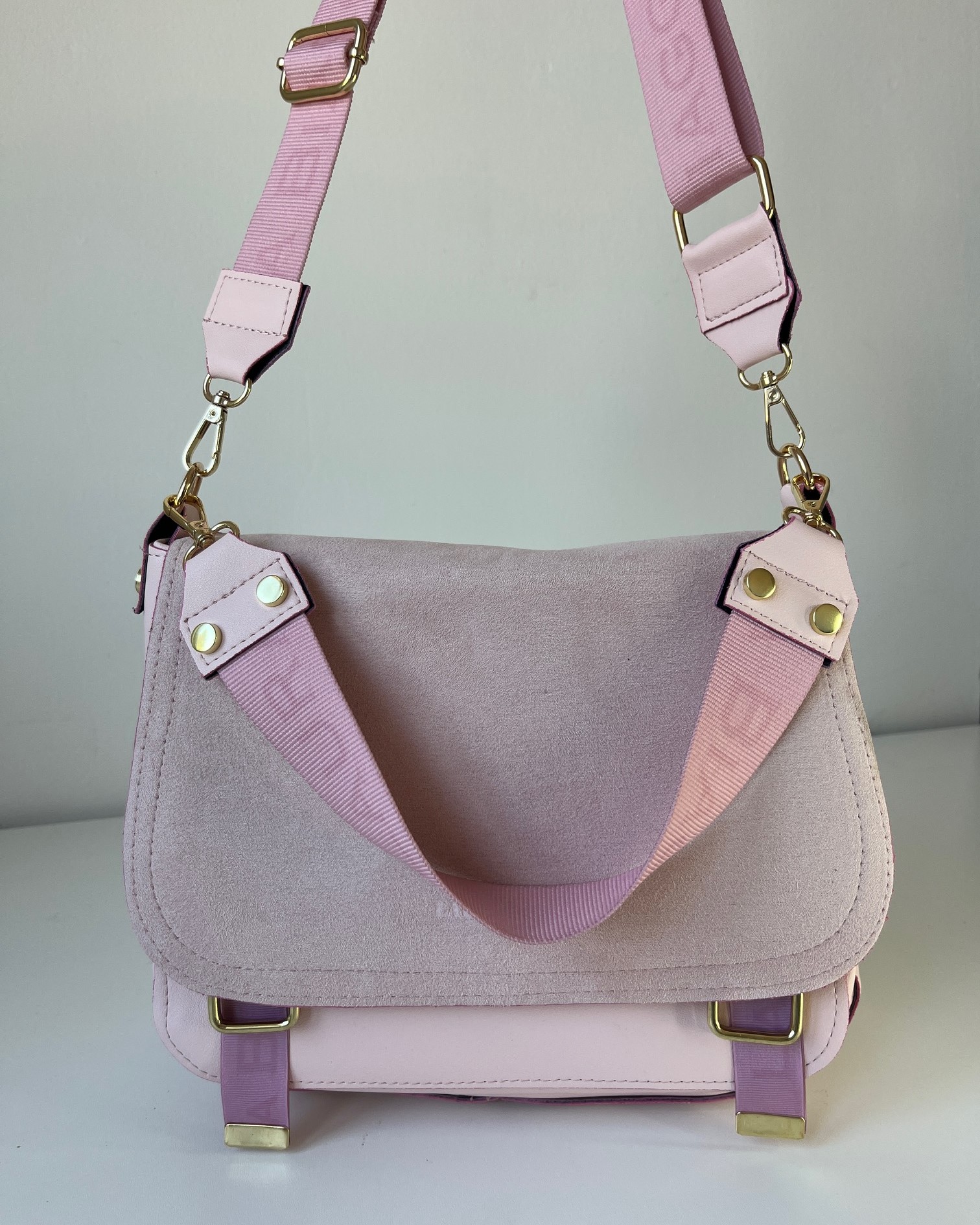 Ružová crossbody kabelka Laura Biaggi DX-F235-pink