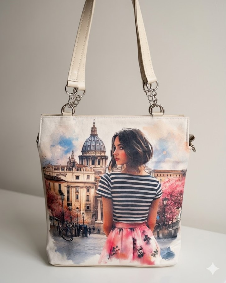 Béžová kabelka na rameno GROSSO GS-3904-beige