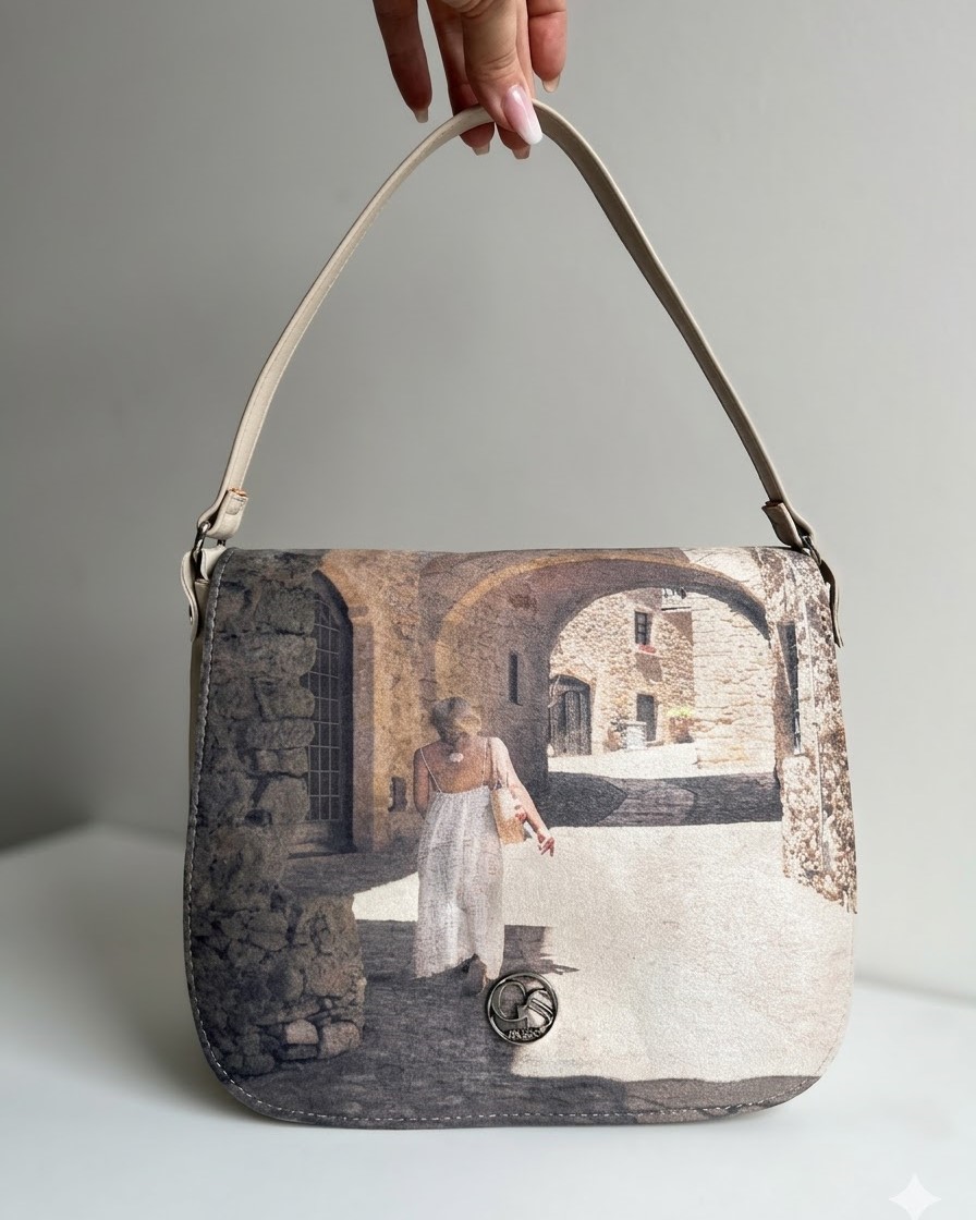 Béžová crossbody kabelka GROSSO GS-3906-beige