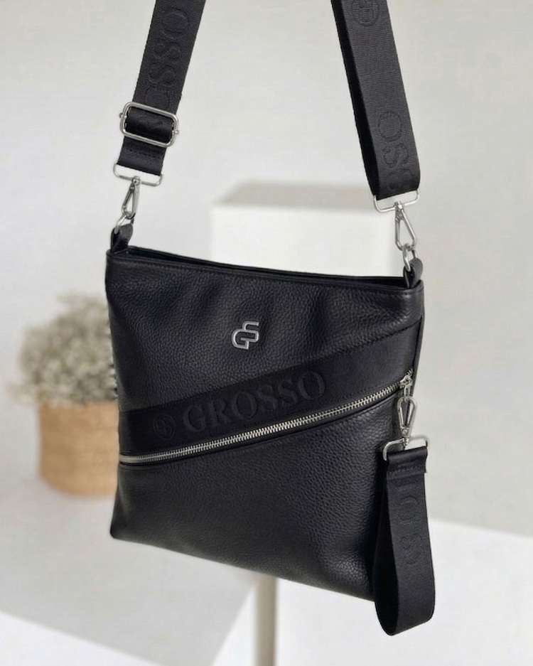 Crossbody kabelka Grosso čierna