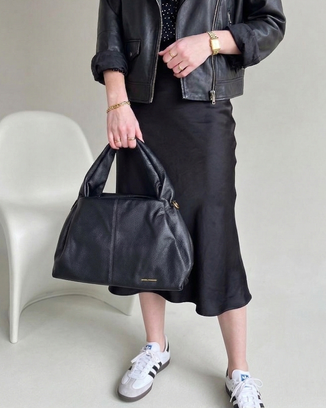 Dámska kabelka na rameno čierna