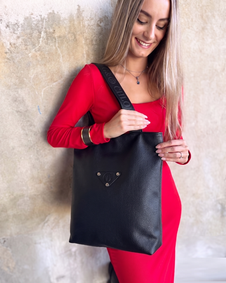 Kabelka na rameno GROSSO čierna