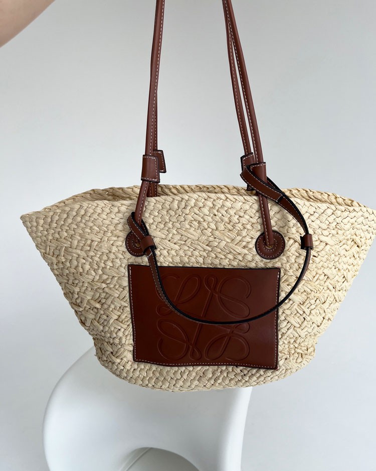 Dámsky slamený košík béžový