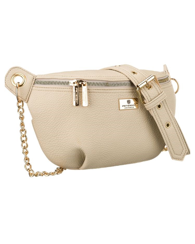 Elegantná dámska crossbody kabelka Peterson – béžová