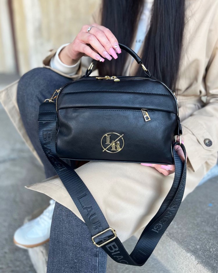 Kufríková kabelka do ruky/crossbody Laura Biaggi DX-P-291-black