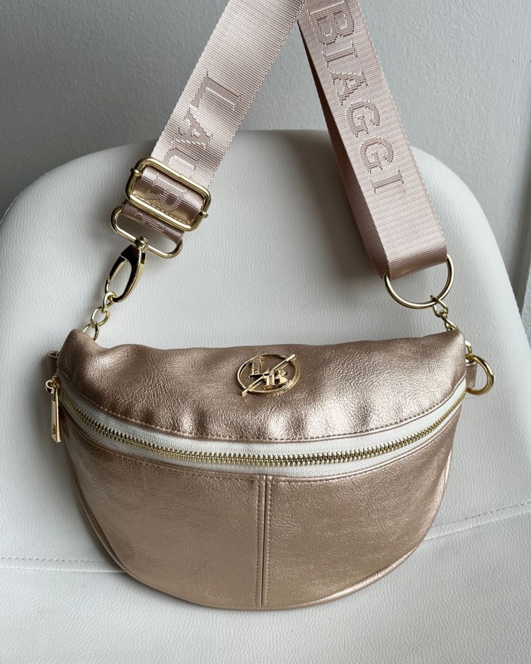 Zlatá crossbody kapsička Laura Biaggi DX-JP70-goldMAT