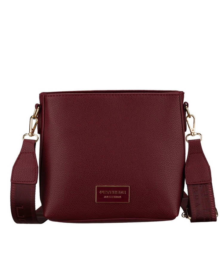 Bordová crossbody kabelka Peterson – praktická basic kabelka na každý deň