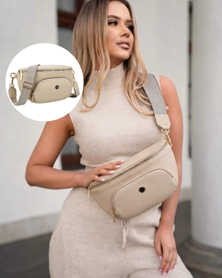 Béžová crossbody kabelka Peterson – praktická basic kabelka na každý deň