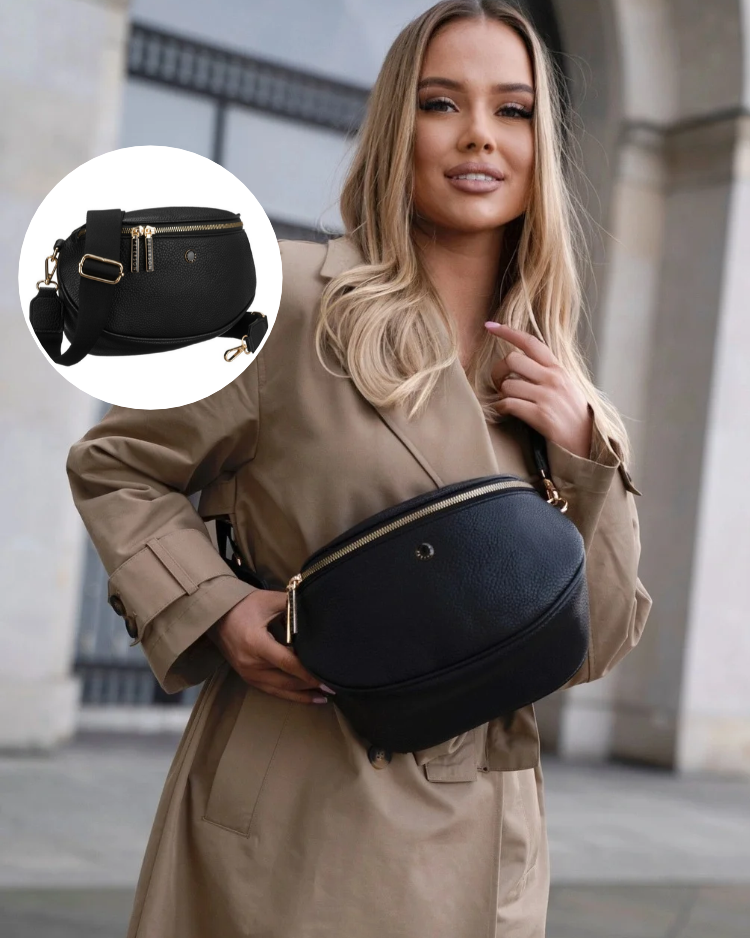Čierna crossbody kabelka Peterson – praktická basic kabelka na každý deň