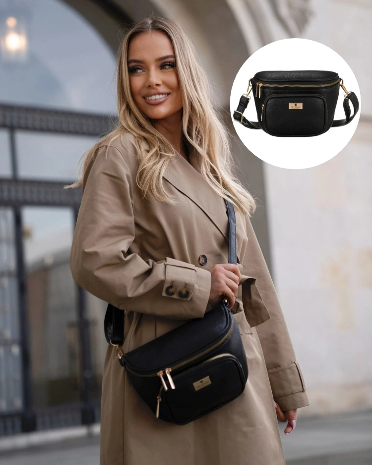 Čierna crossbody kabelka Peterson – praktická basic kabelka na každý deň