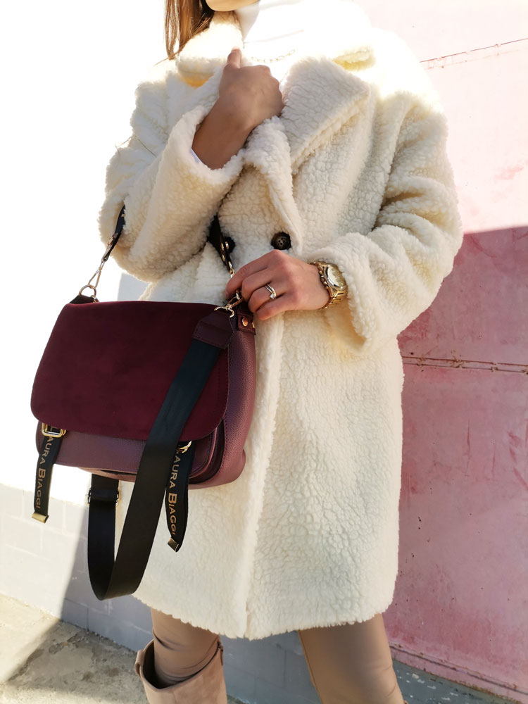 Bordová crossbody kabelka Laura Biaggi DX-F235-bordo