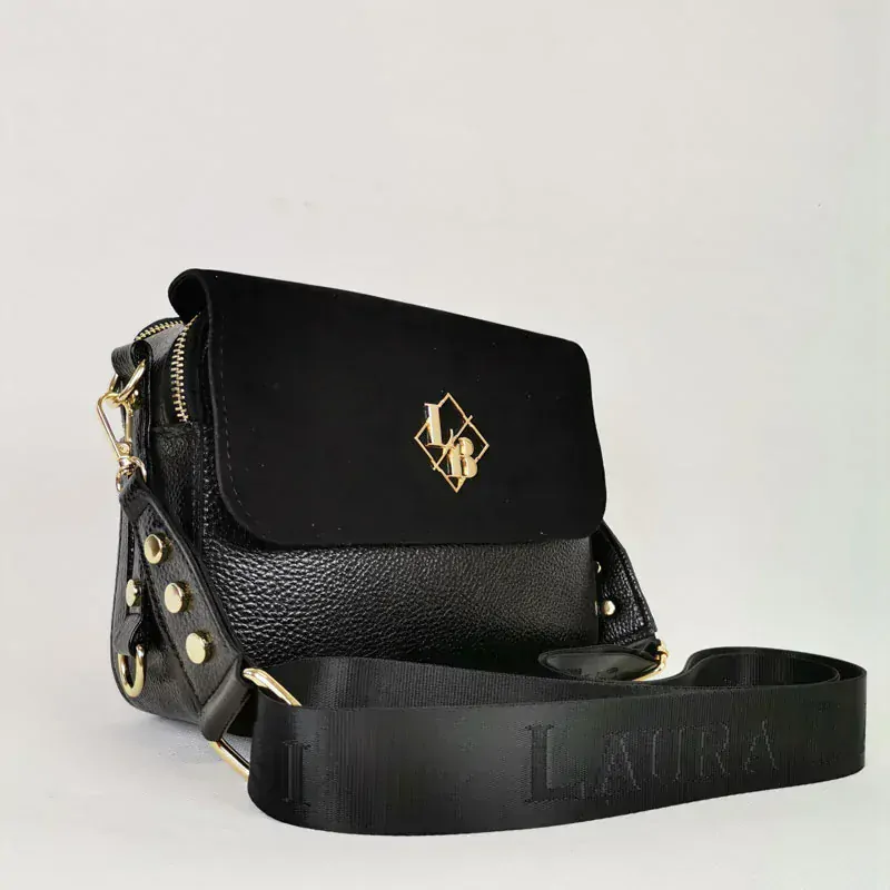 Čierna crossbody kabelka Laura Biaggi DX-JS170-blackZAM