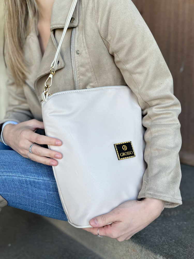 Kabelka na rameno/crossbody GROSSO GS-JPS022-creamNEW