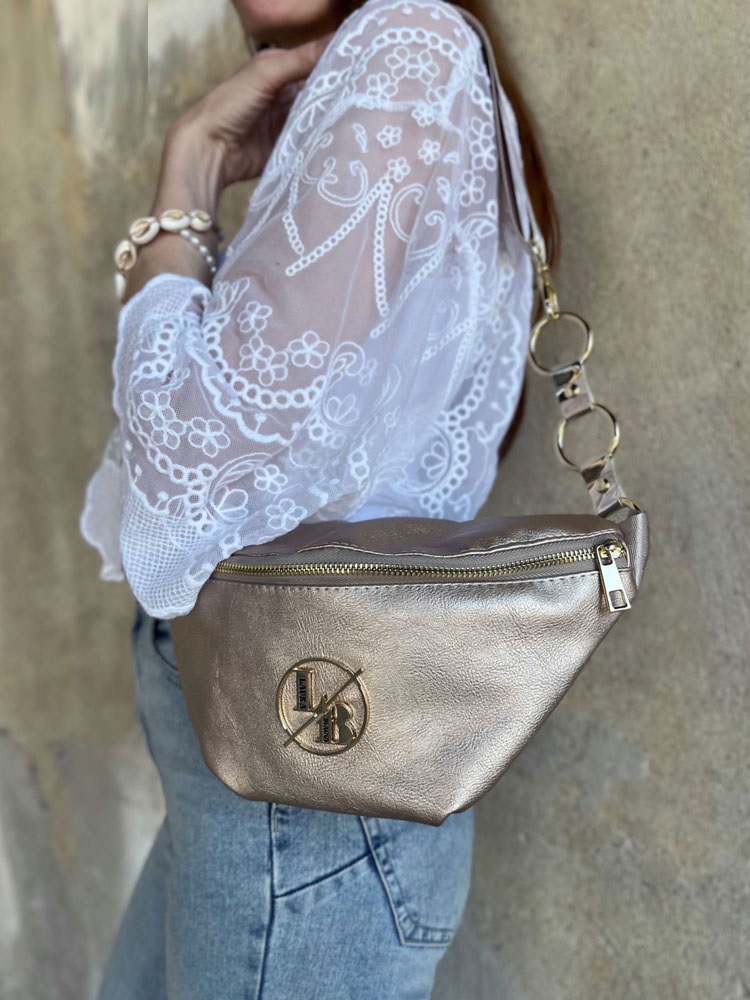 Zlatá crossbody kapsička Laura Biaggi DX-KB82-gold