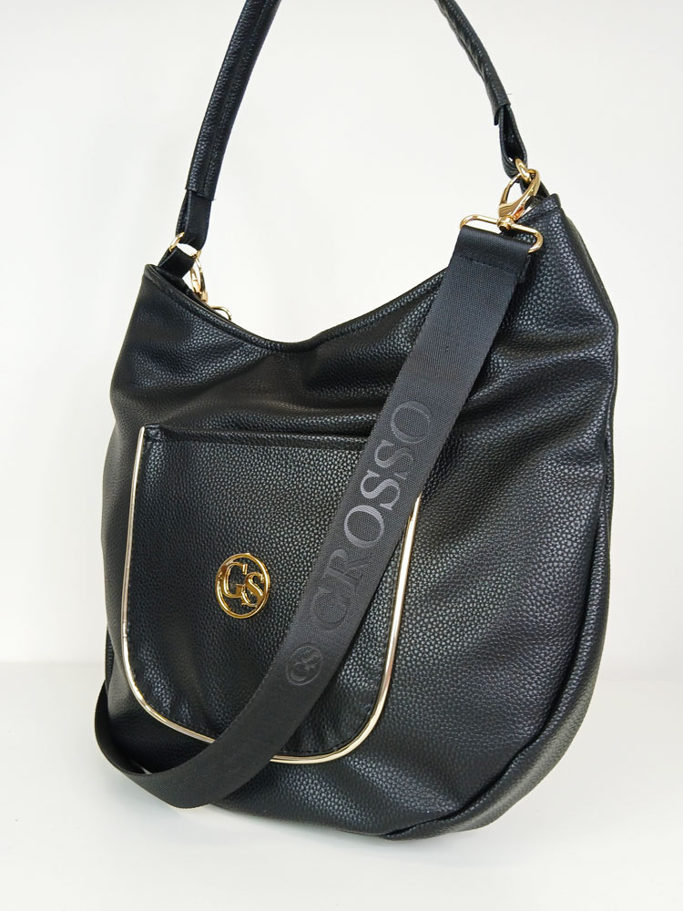 Dámska kabelka na rameno GROSSO GS-3142-black