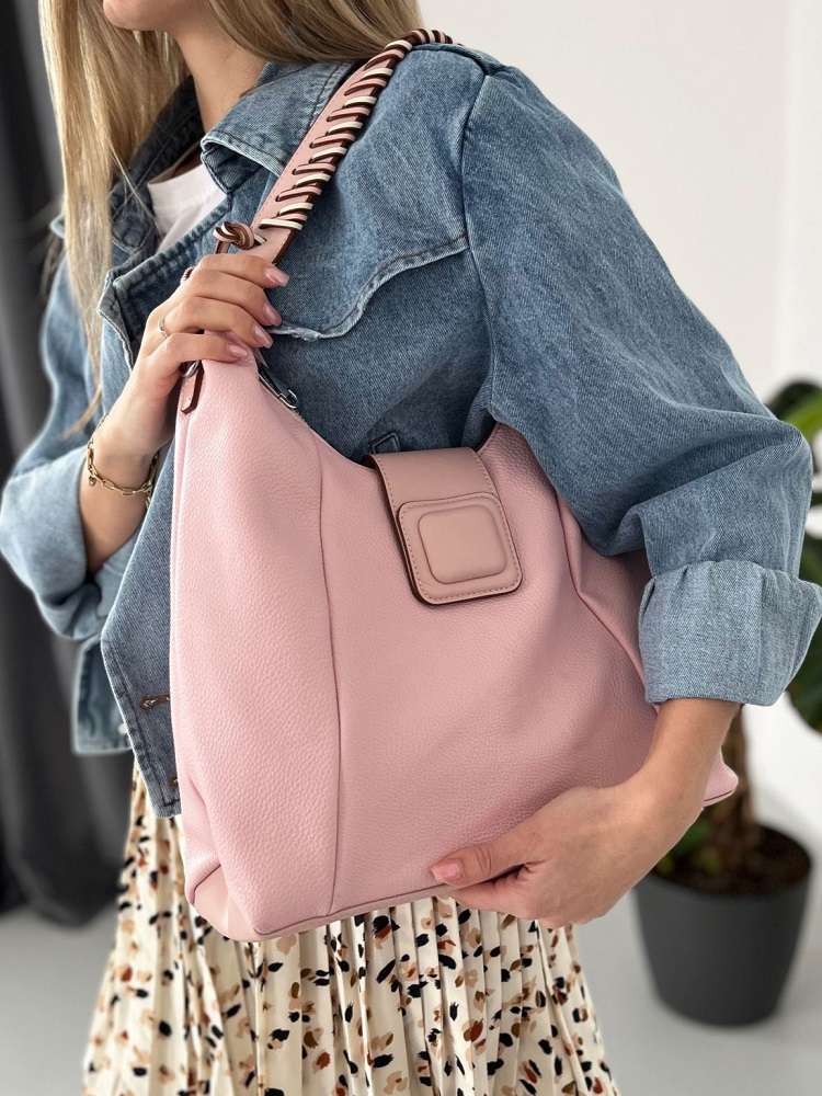 Ružová kabelka na rameno MC284-pink