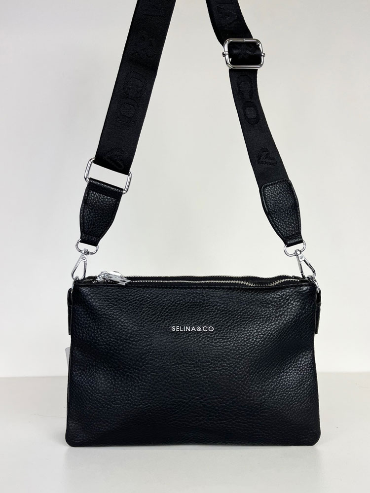 Čierna crossbody kabelka F-7003A-black