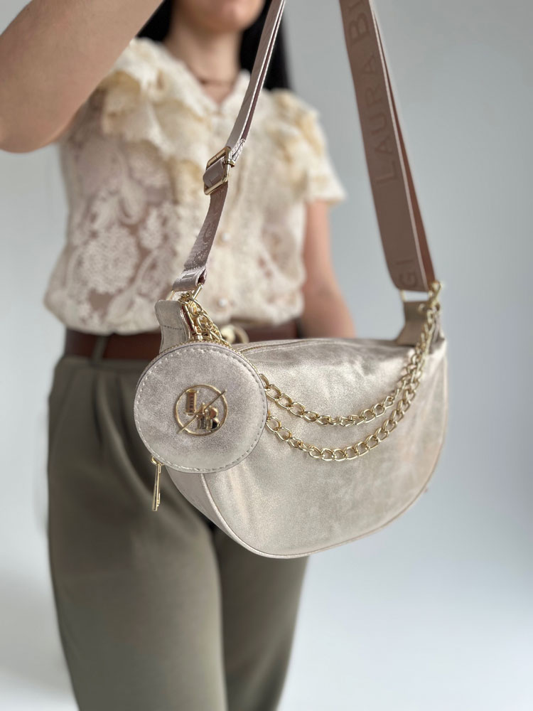 Zlatá crossbody kabelka Laura Biaggi DX-JS305-gold