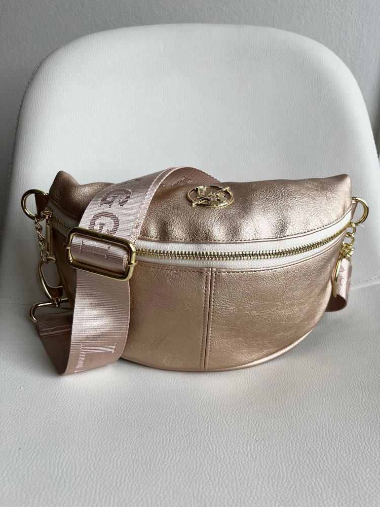 Zlatá crossbody kapsička Laura Biaggi DX-JP70-goldMAT