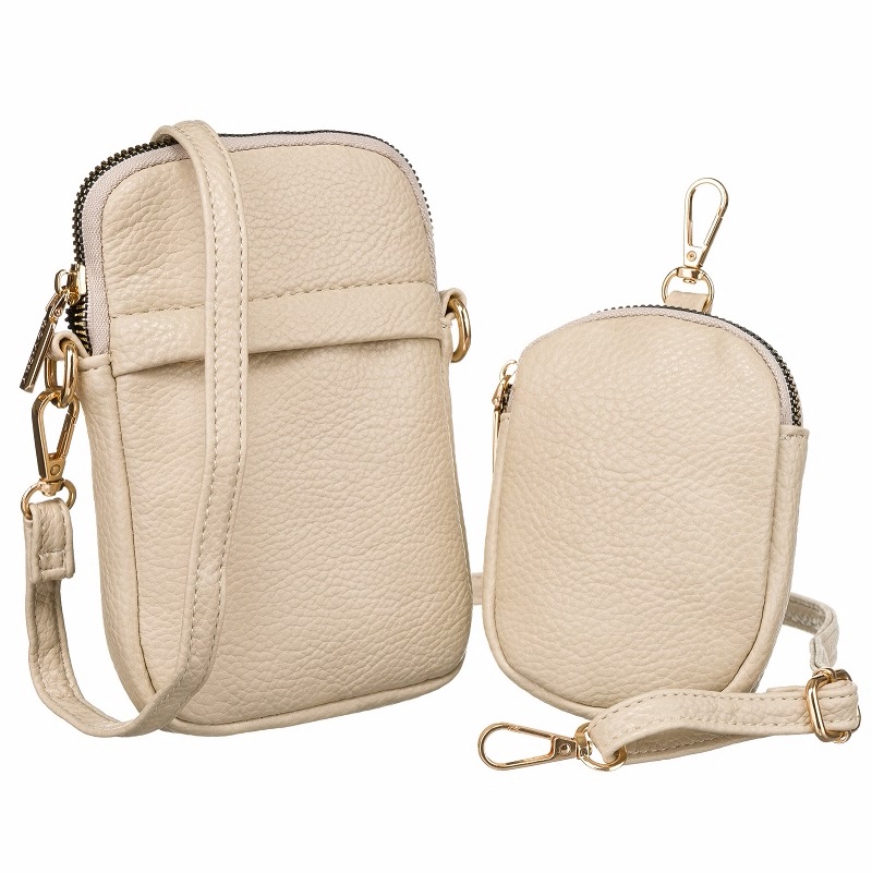 Béžová crossbody/peňaženka R-KP-10-F19-beige