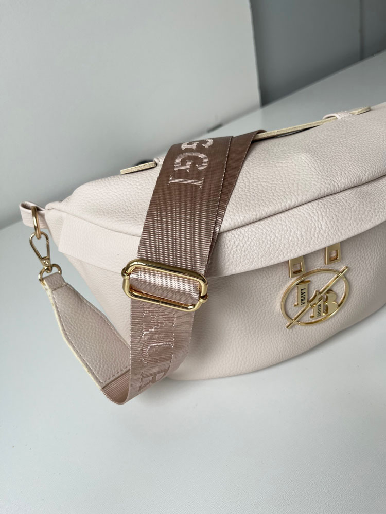 Béžová ľadvinka Laura Biaggi veľká a praktická aj ako crossbody