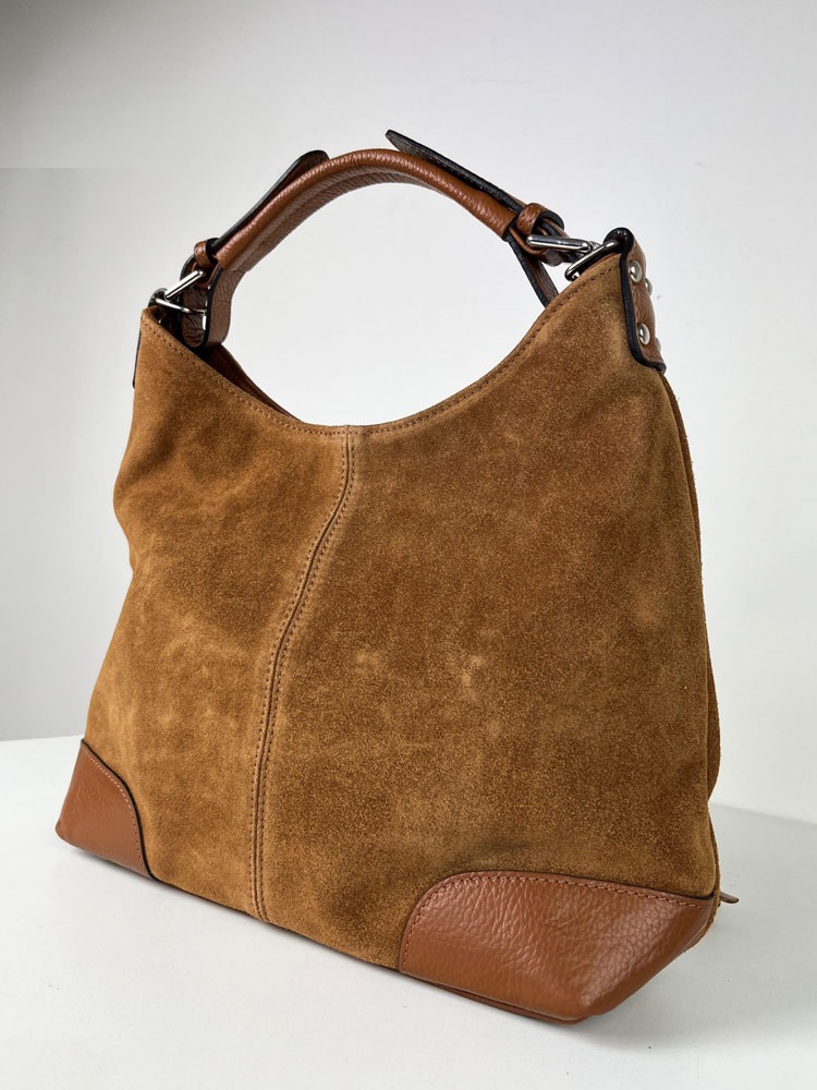 Hnedá kožená kabelka na rameno Laura Biaggi DX-TS-66-11-brown