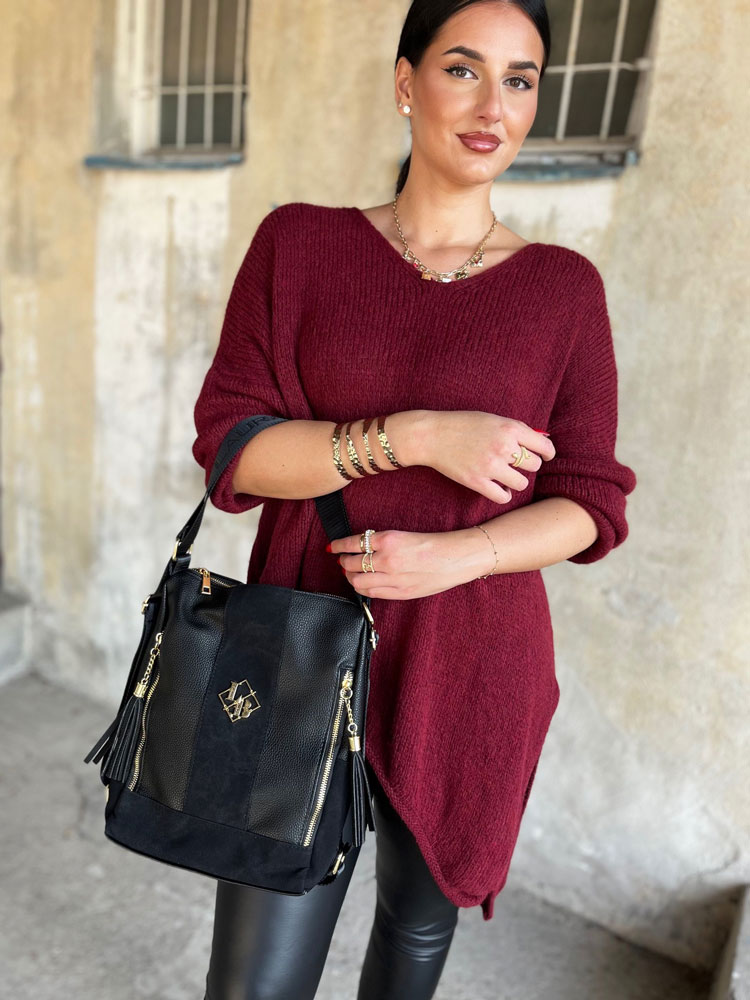 Čierna kabelka / vačok Laura Biaggi DX-322184-blackZAM