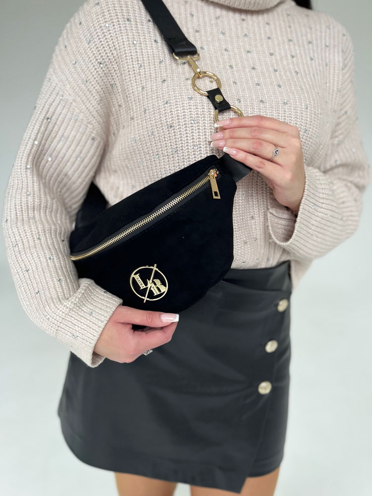 Čierna crossbody kapsička Laura Biaggi DX-KB82-blackZAM