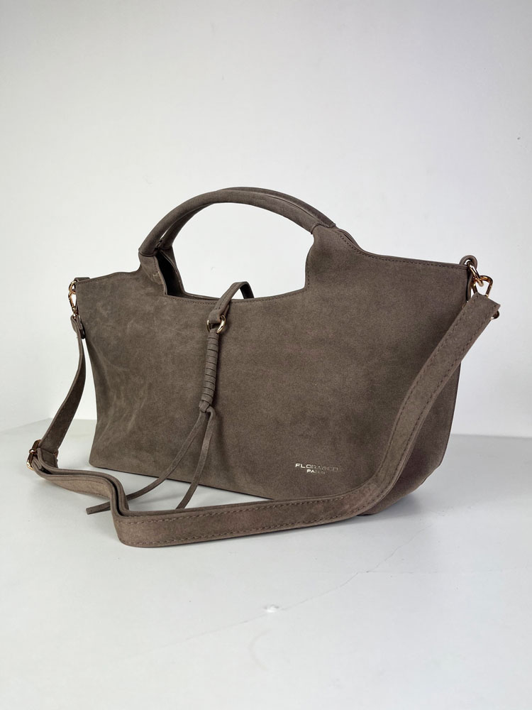 Hnedosivá kabelka do ruky F-7576-taupe