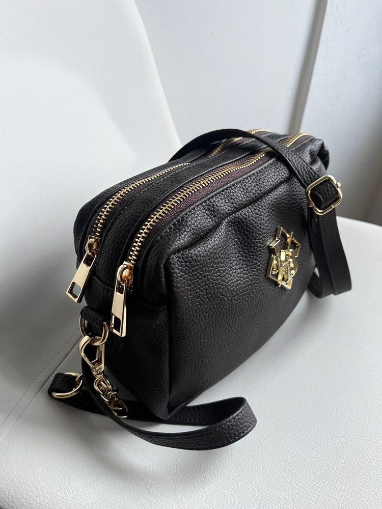 Tmavohnedá crossbody Laura Biaggi DX-JS-22-1-chocoECO