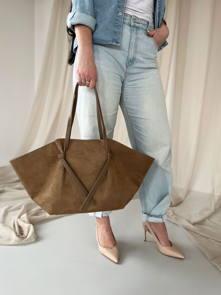 Svetlohnedá kabelka na rameno 58159-1-khaki