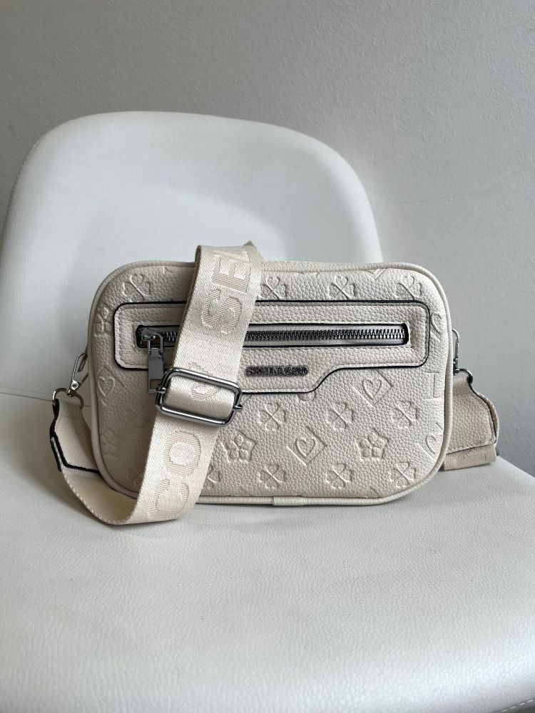 Béžová crossbody kabelka Y8017-beige