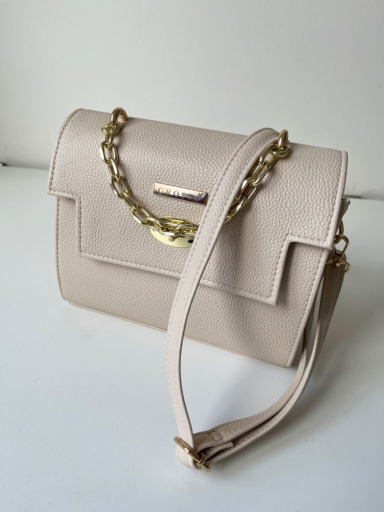 Béžová kabelka GROSSO GS-5050-beige