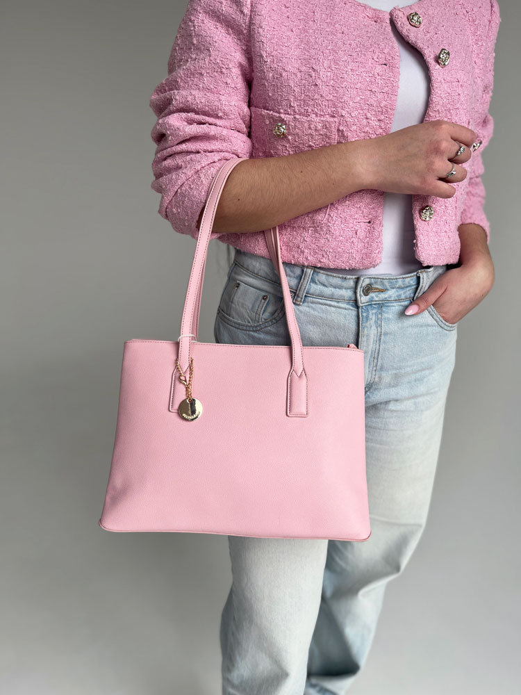 Ružová kabelka na rameno J8813-pink