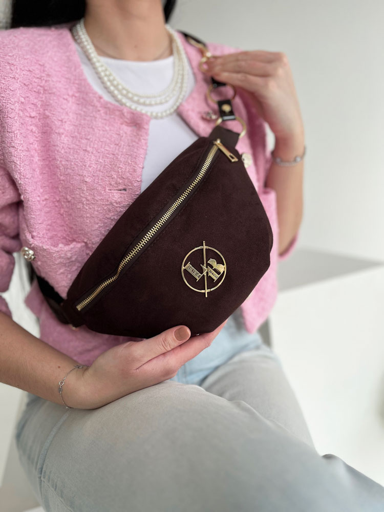 Hnedá crossbody kapsička Laura Biaggi DX-KB82-chocoZAM
