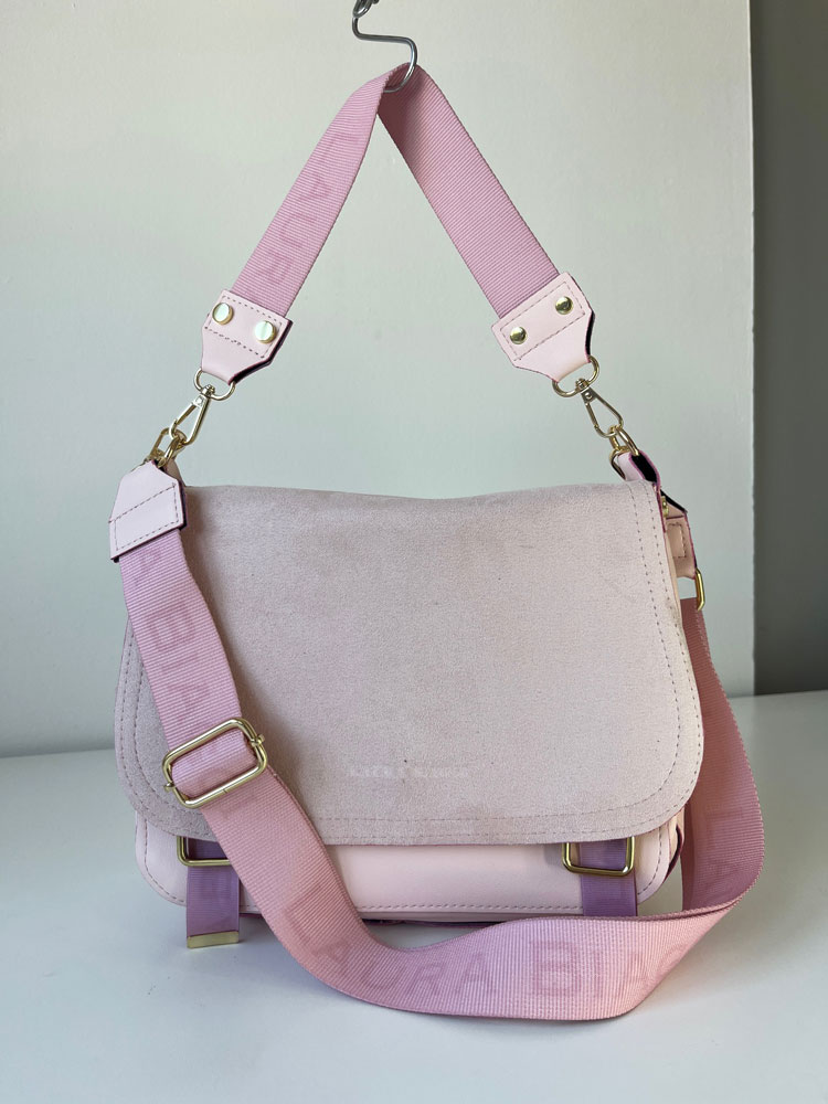 Ružová crossbody kabelka Laura Biaggi DX-F235-pink