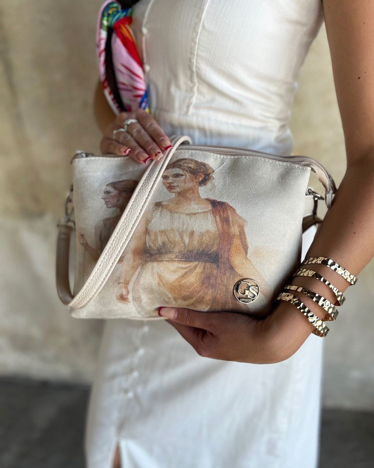 Béžová crossbody kabelka GS-3910-beige