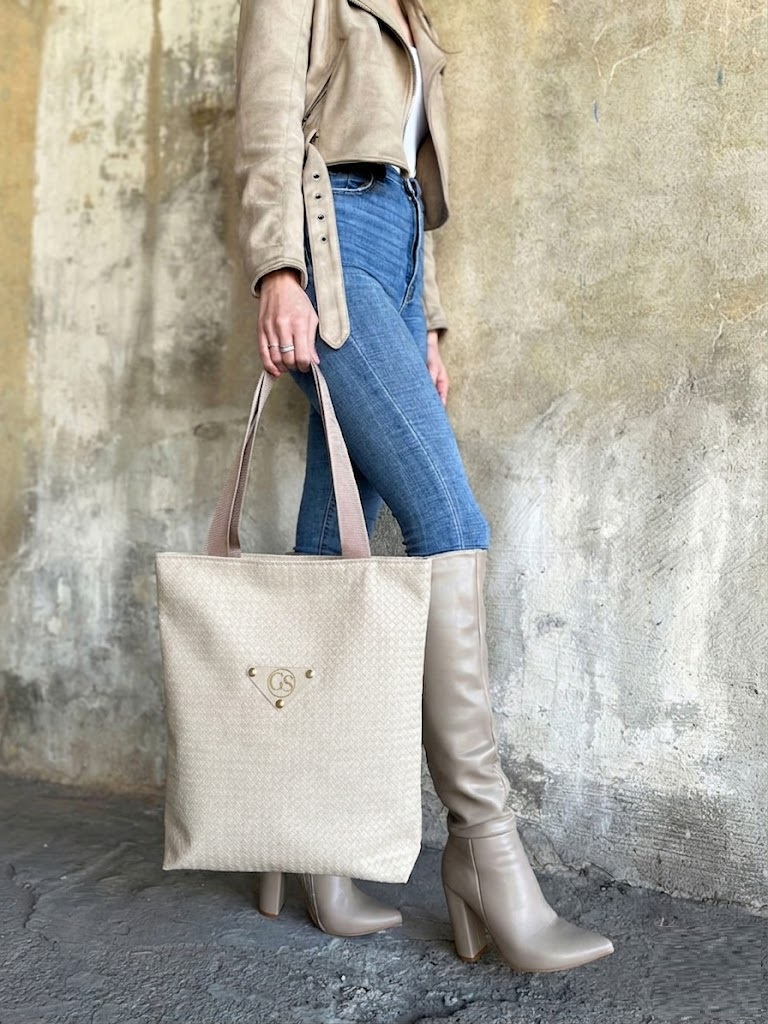 Kabelka na rameno GROSSO béžová