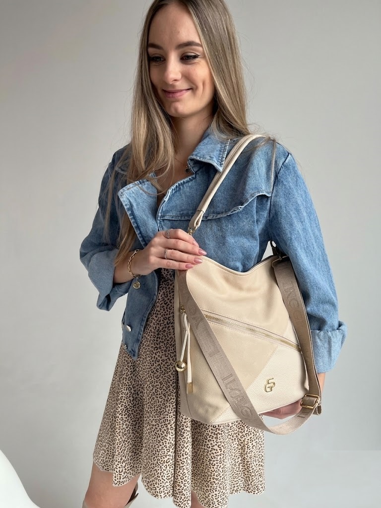 Kabelka na rameno GROSSO béžová