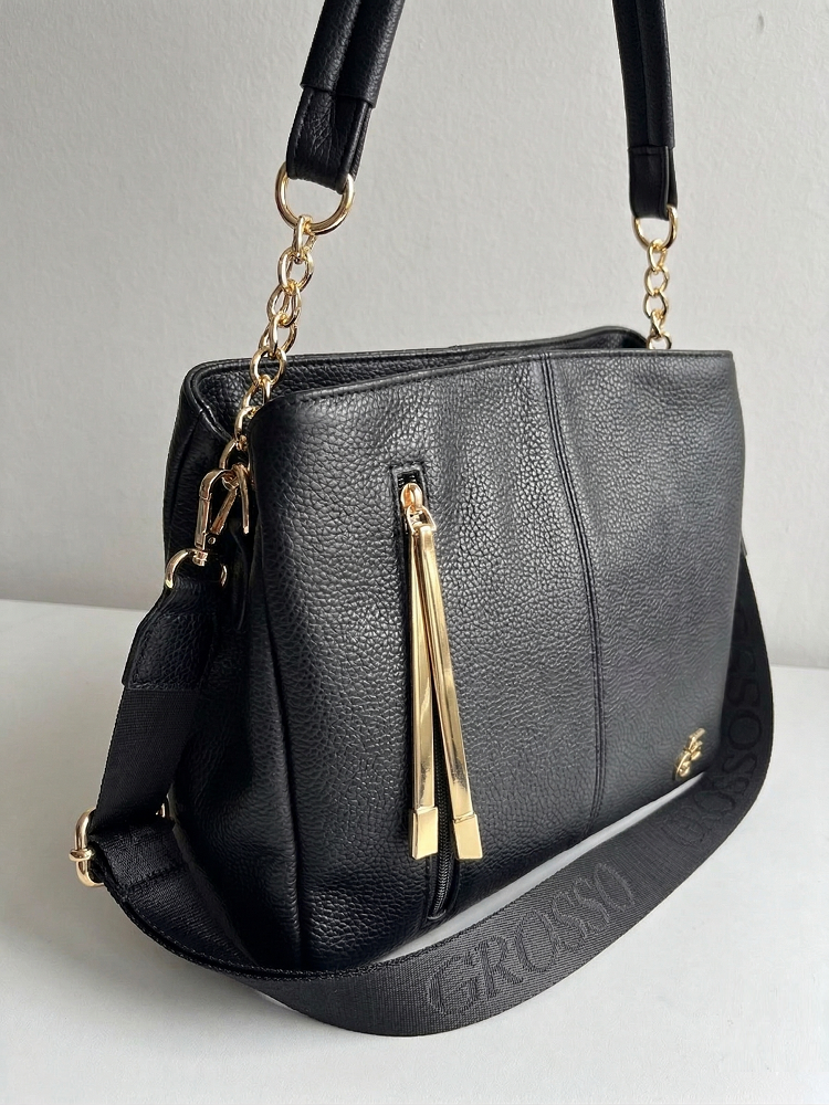 Kabelka na rameno GROSSO čierna