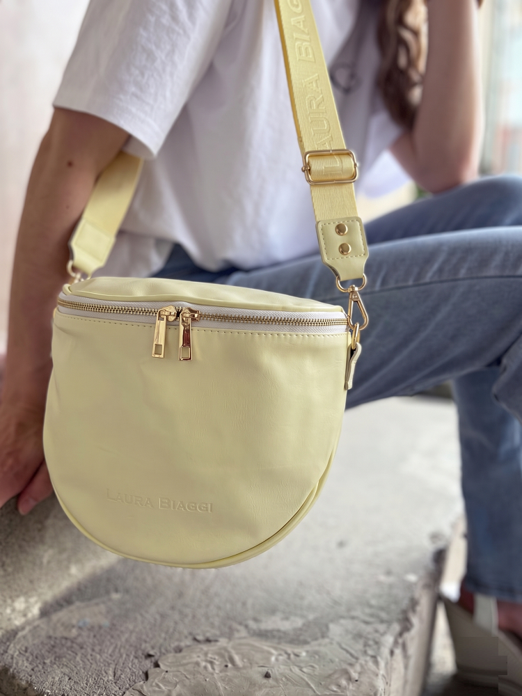 Crossbody kabelka Laura Biaggi žltá