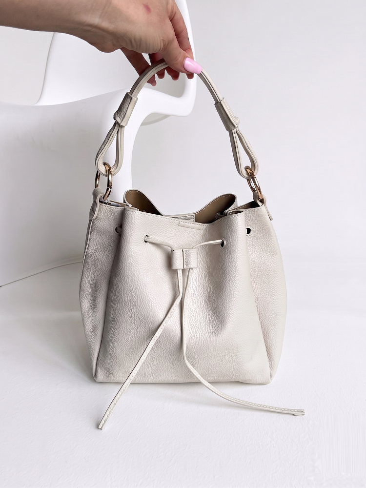 Dámsky vačok s crossbody kabelkou – elegantná 2v1 kabelka na každý deň béžová