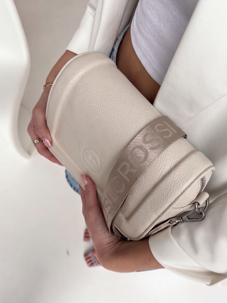 Béžová crossbody kabelka GROSSO praktická na každý deň