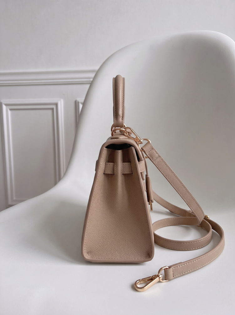 Elegantná crossbody a mini kabelka do ruky – khaki