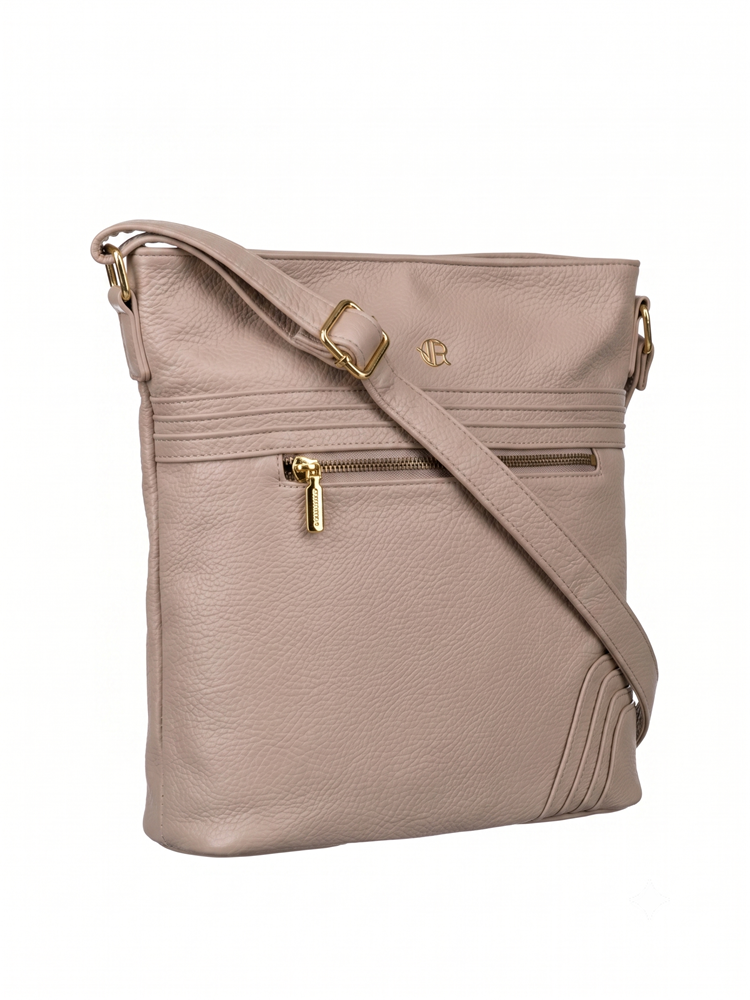 Béžová crossbody kabelka Peterson – praktická basic kabelka na každý deň